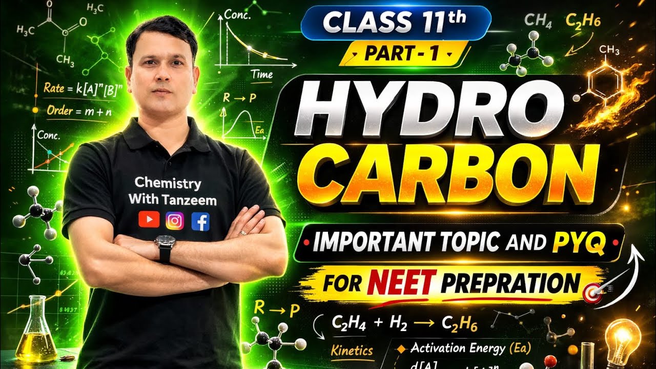 Hydrocarbon Class-11 Important topics+ Questions #chemistry #neet #jee #education 