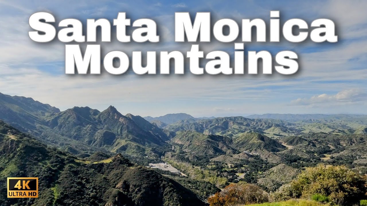 Scenic Overlook of Santa Monica Mountains in 4K