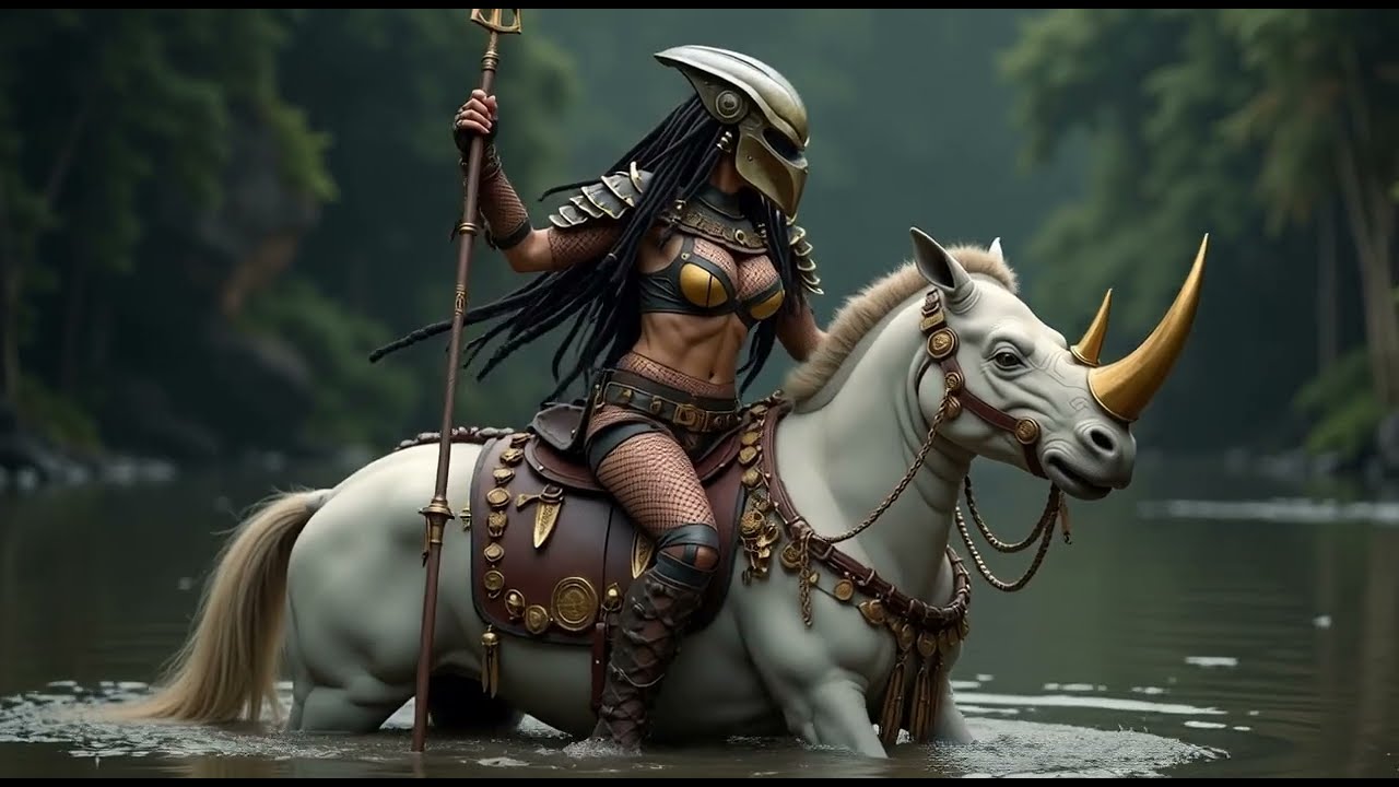 Rider #fantasy #hunter #animation #horse #jungle #strongwomen #rider