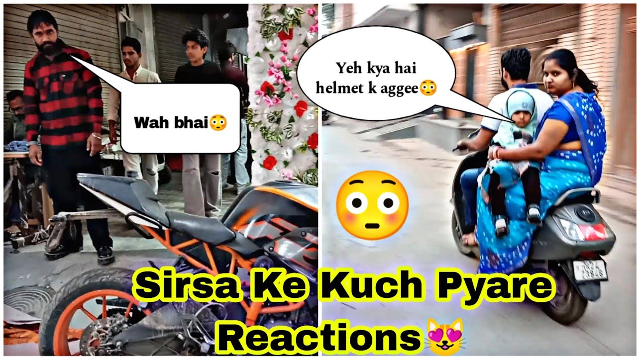 Sirsa Ke Kuch Pyare Reactions😻😻|| #motovlog