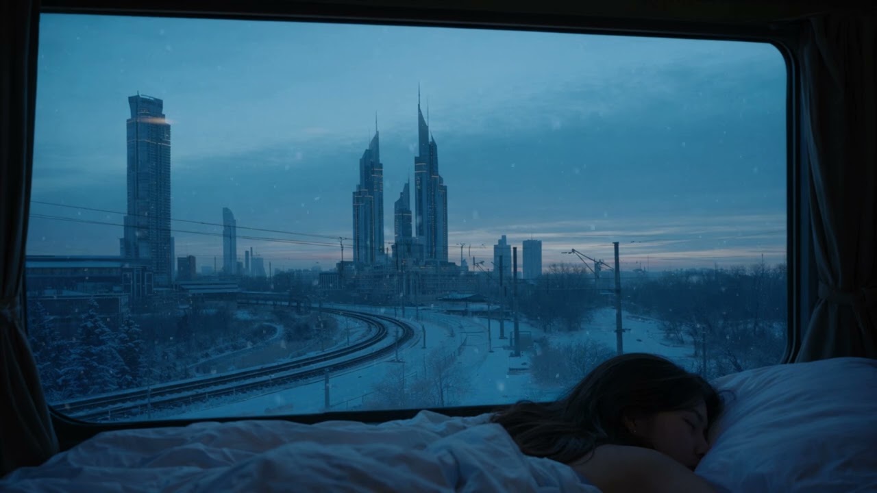 it's a cold night. you're safe on the train.