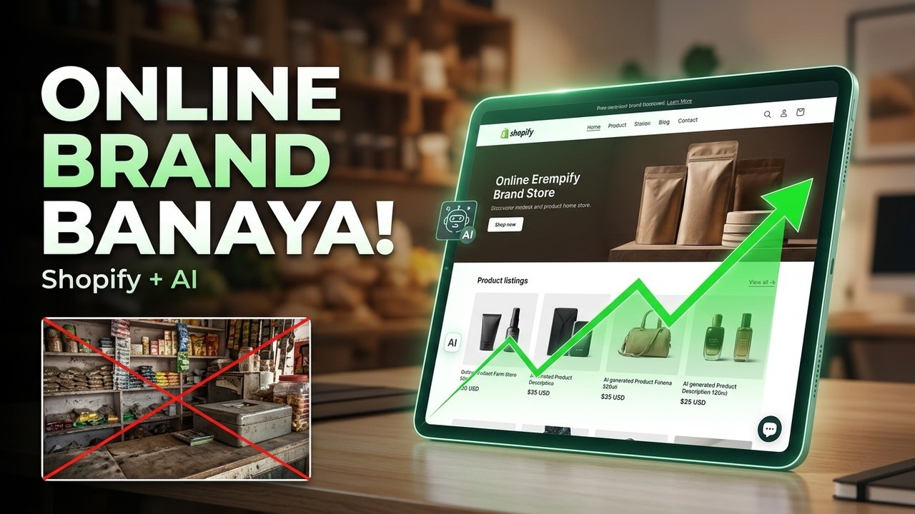 Kirana Store se Online Brand Tak: Shopify + AI Full Guide
