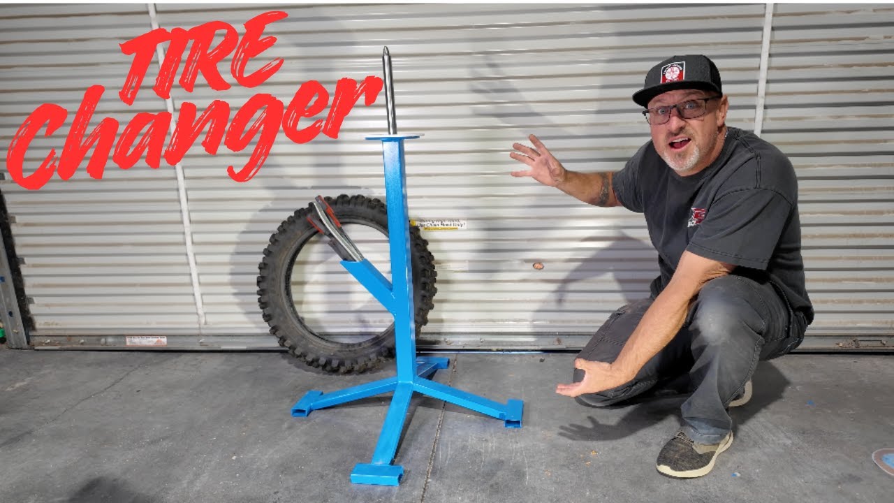 “DIY Dirt Bike Tire Changing Stand Build – Stop Fighting the Bucket!”