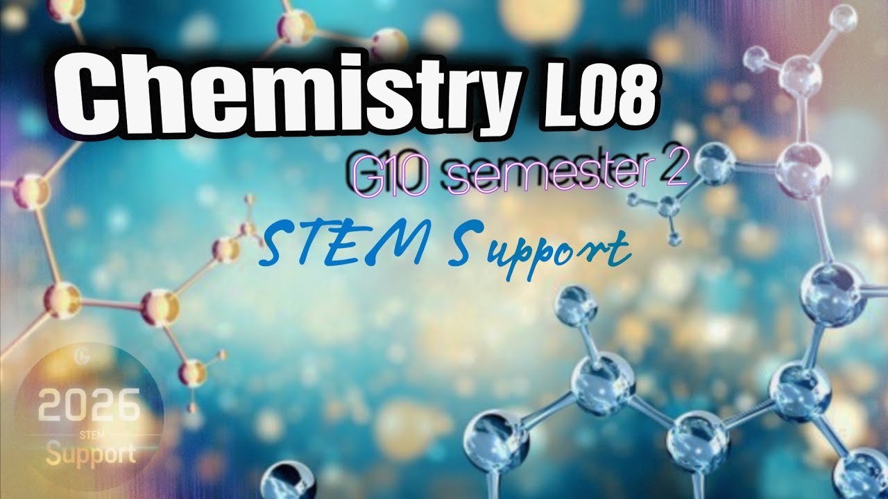 Chemistry LO8 | Mixtures and solutions | G10 semester 2 | STEM Support
