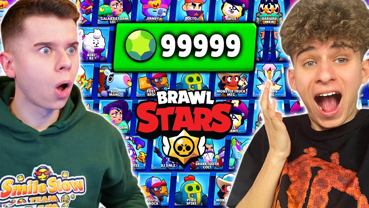 Wielki pojedynek KTO MA WIĘCEJ SKINÓW w BRAWL STARS z SmileX🤑 *najrzadsze skiny*