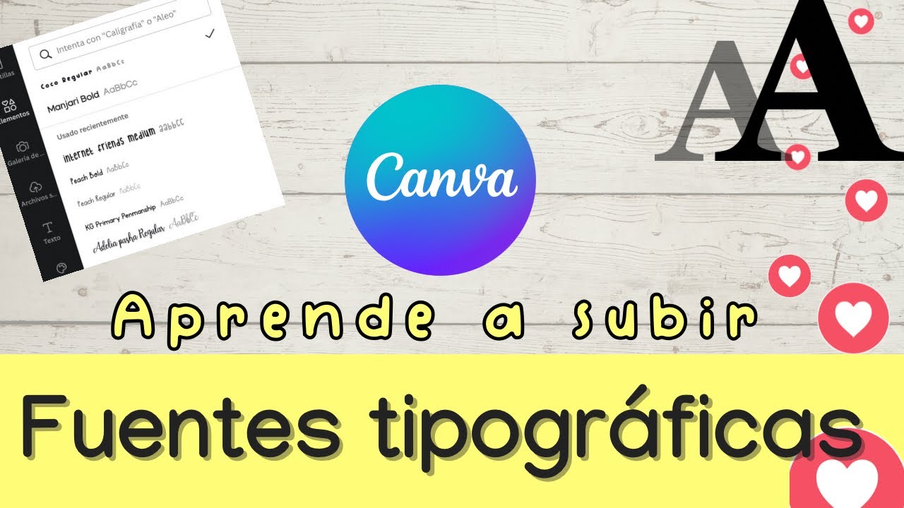 🔴 2. Cómo subir FUENTES TIPOGRÁFICAS a CANVA ¡Tutorial fácil y rápido! ⚠️✅