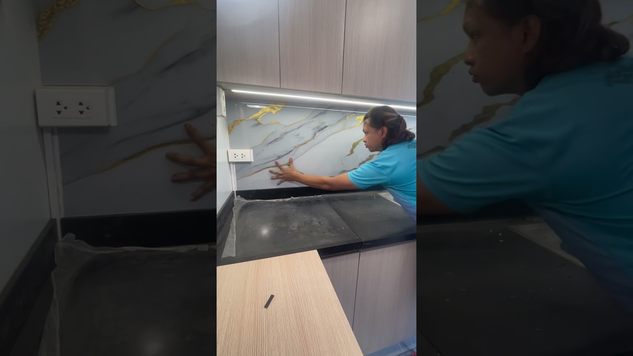 UV Board Backsplash for your Kitchen #foryou #fyp #kitchenrenovation