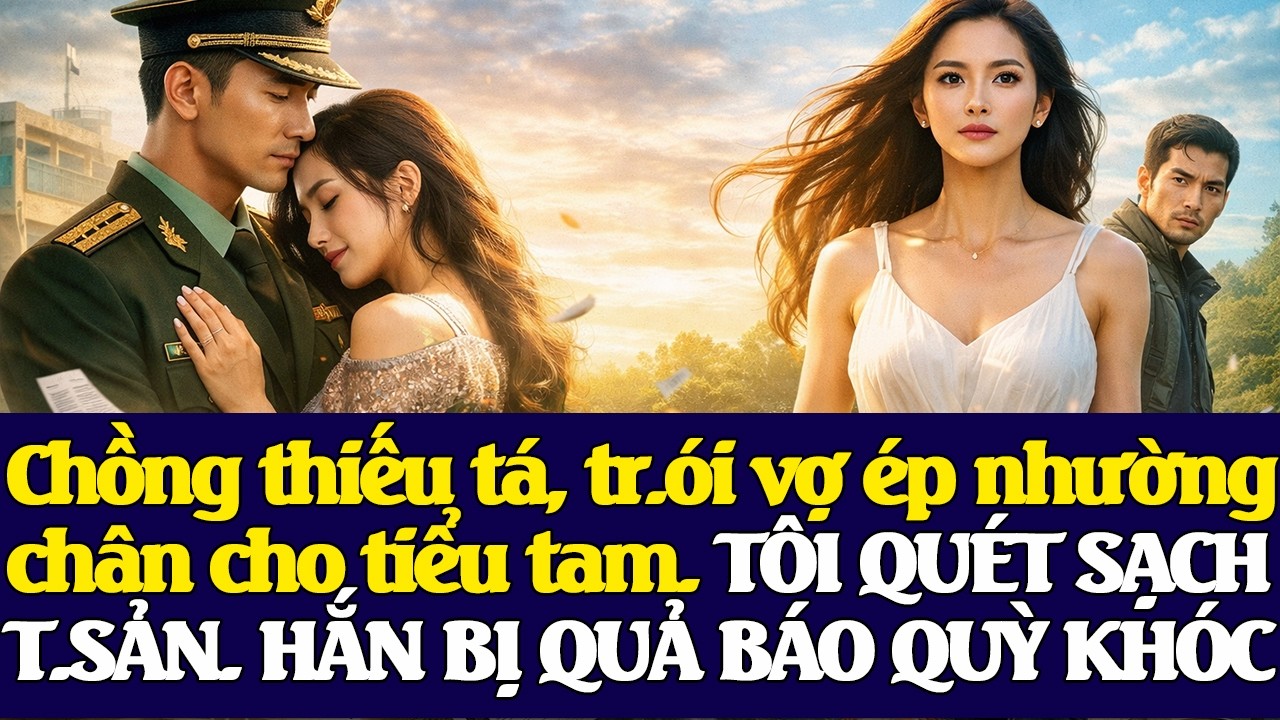 BỊ CHỒNG THIẾU TÁ TR/ÓI É/P NHƯỜNG ĐÔI CHÂN TIỂU TAM. TÔI ÔM HẾT T.SẢN HẮN NHẬN KẾT ĐẮNG QU/Ỳ KHÓC