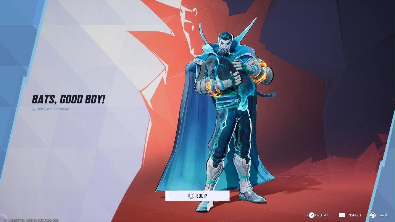 Marvel Rivals Dr. Strange Bats, Good Boy! Emote Acquired