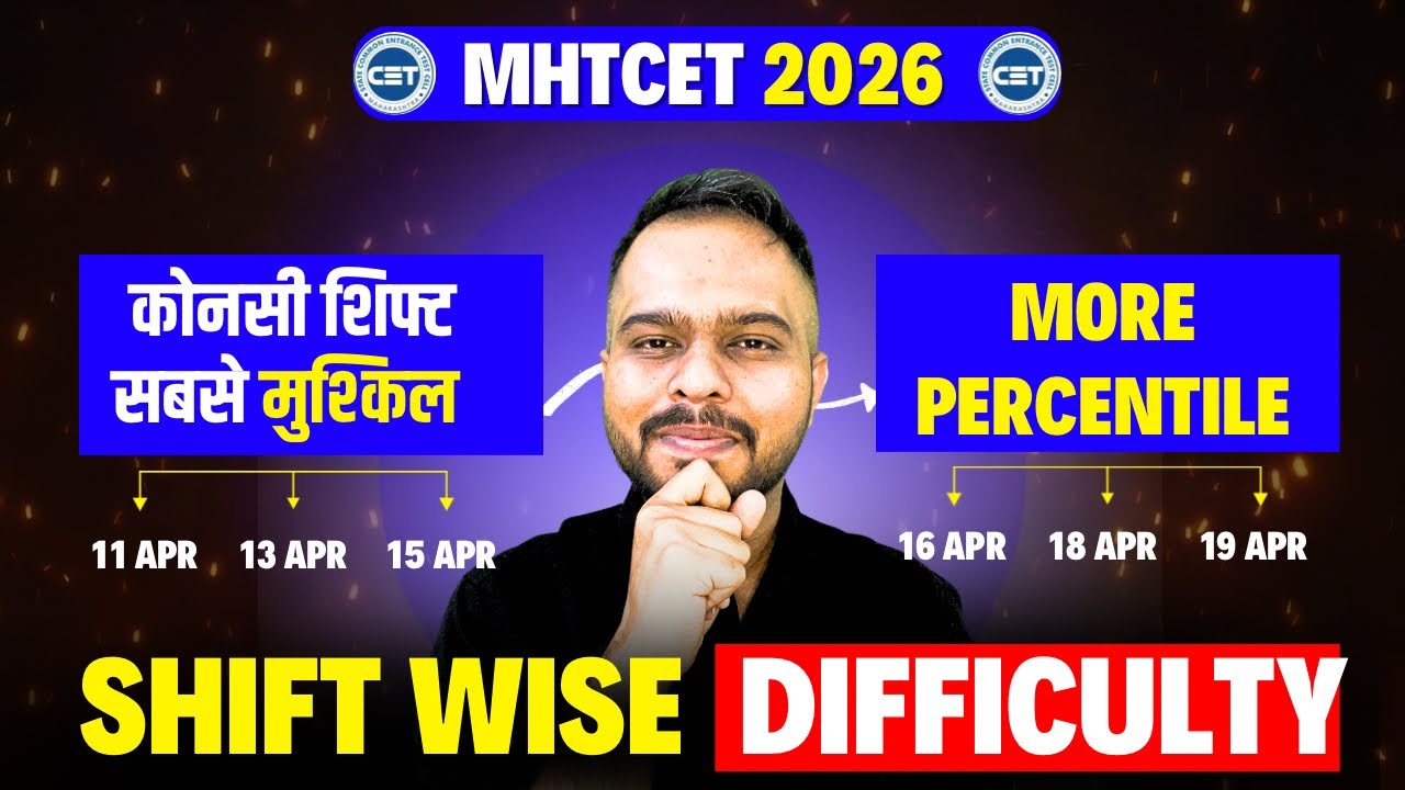 MHT CET 2026 = Shift wise Difficulty Out😱🚨| Which Shift is the Hardest?😱| Less Percentile #mhtcet...