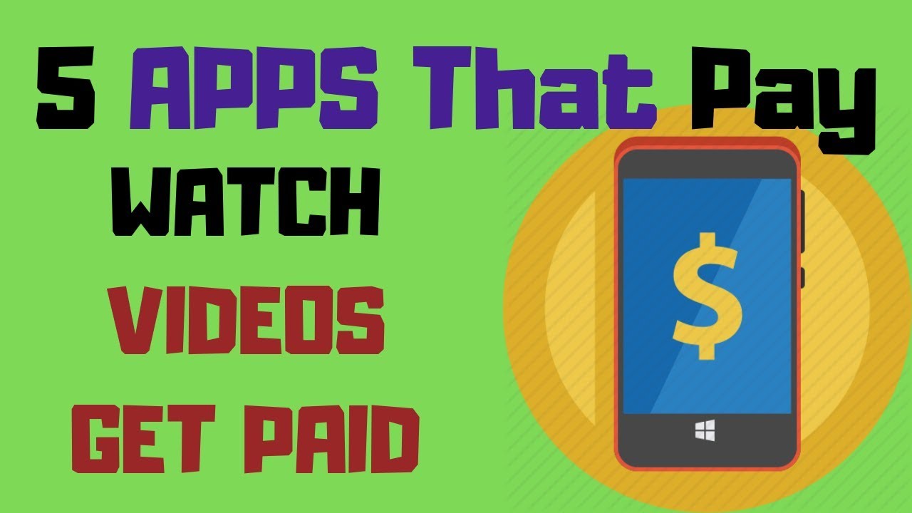 5 Apps Pay You To Watch Videos and Do Nothing! With (Smartphone) make money online