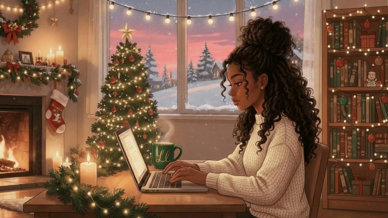 Cozy Jazzy Lofi Hip-Hop Christmas 🎄 Chill Instrumental for Studying & Relaxing (1 Hour)