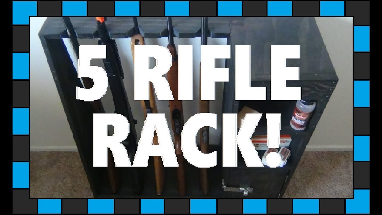 How To Build A Rifle Rack!!!
