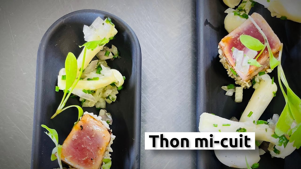 Thon mi-cuit pour l'apéro