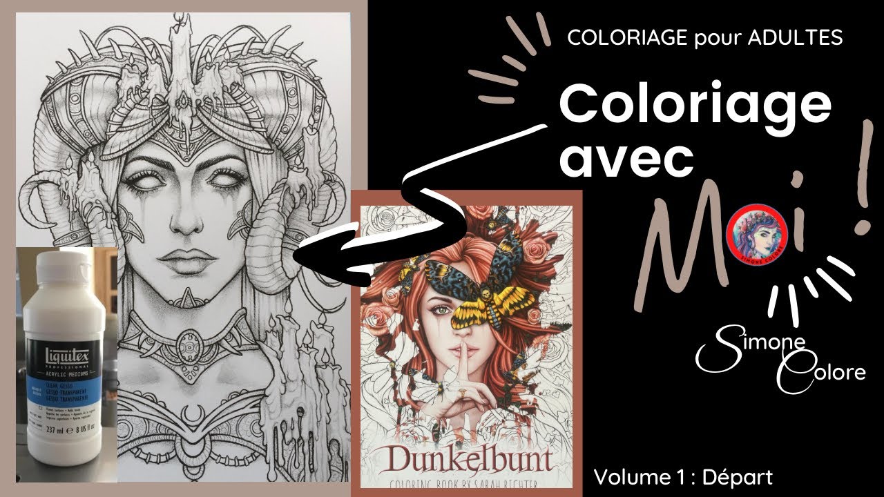 [Cours] Comment appliquer du GESSO sur un coloriage ❣️ Vol 1