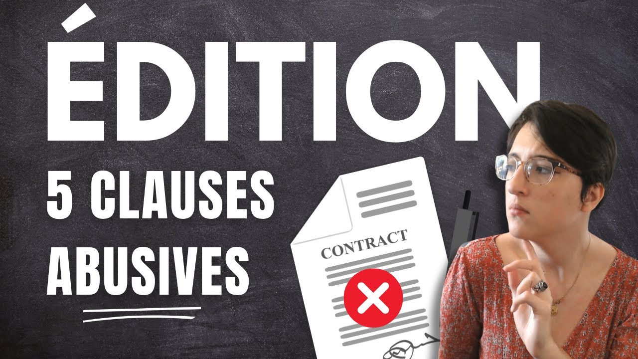 Ne SIGNEZ-PAS ces CONTRATS D'ÉDITION