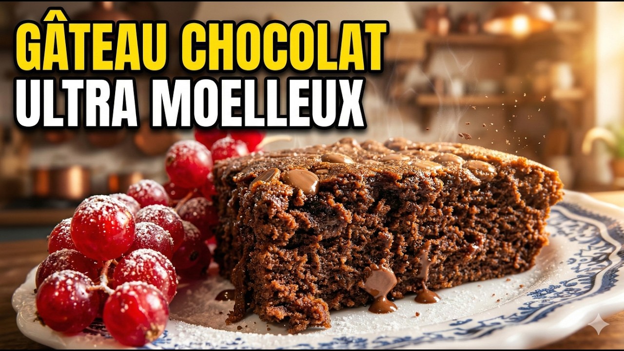 Gâteau Chocolat Courgette Healthy et Rapide 🍫🥒 | Recette Ultra Moelleuse et Facile