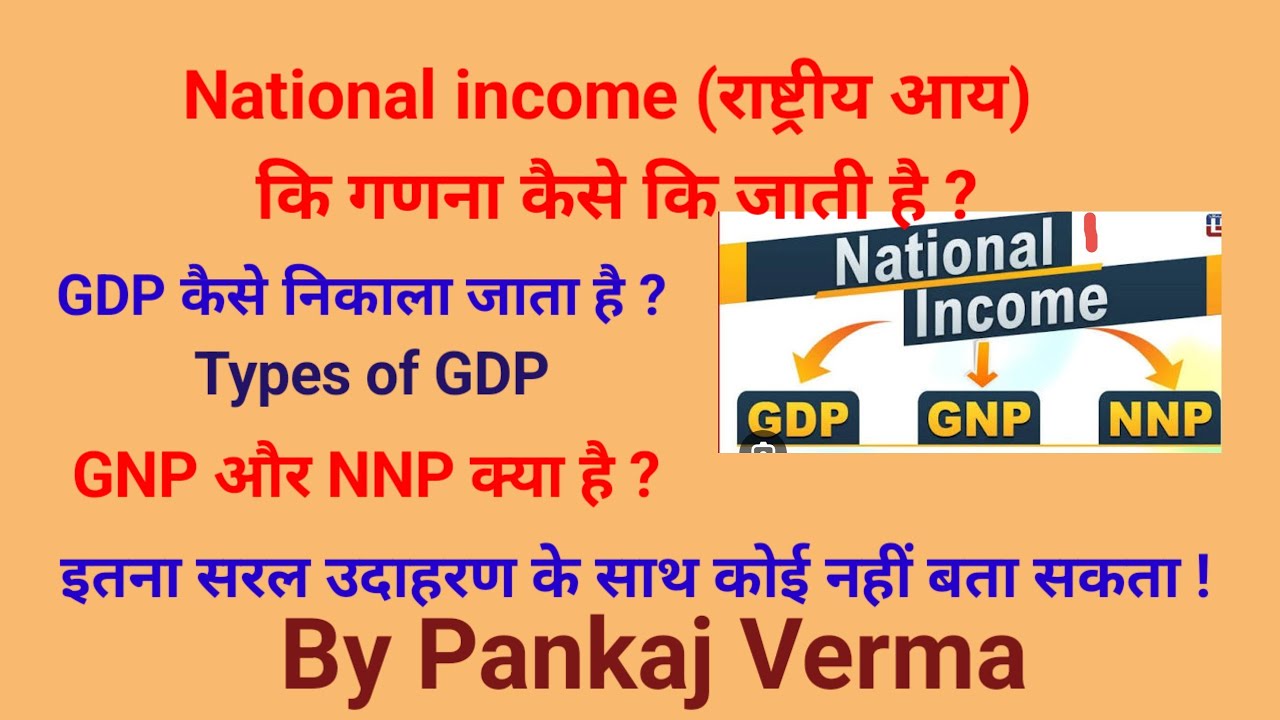 #GDP #GNP #NNP , National income कि गणना कैसे कि जाती है Types of GDP