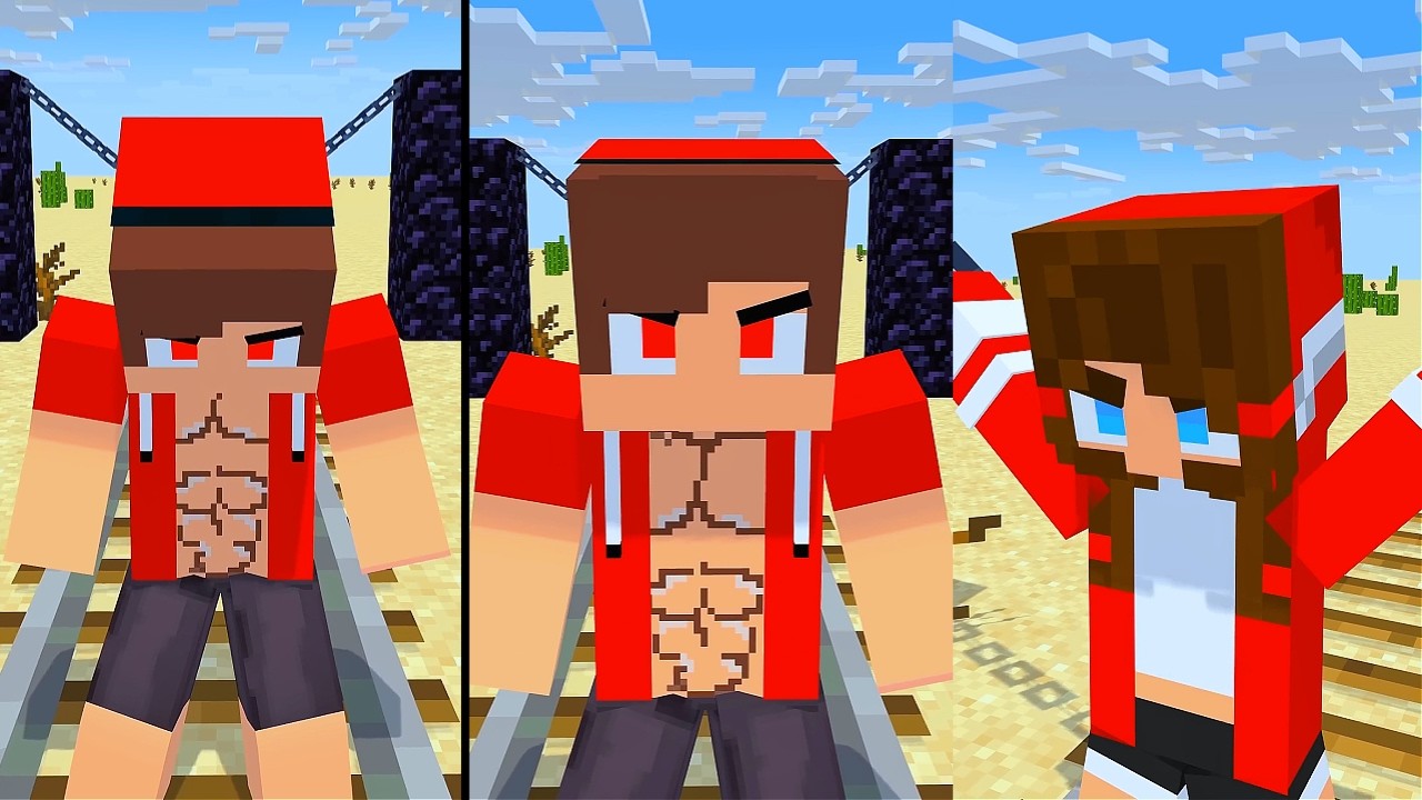 Minecraft - JJ and Mikey Team VS Mobs Team 💀🔥  | Tiny Craft