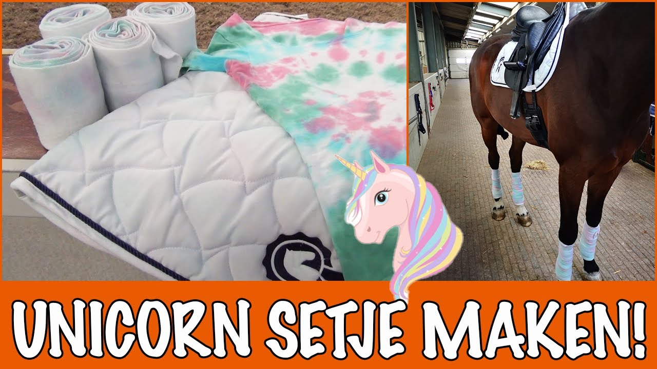 DIY: JE RIJSPULLEN PIMPEN MET TIE—DYE 🤩 | PaardenpraatTV