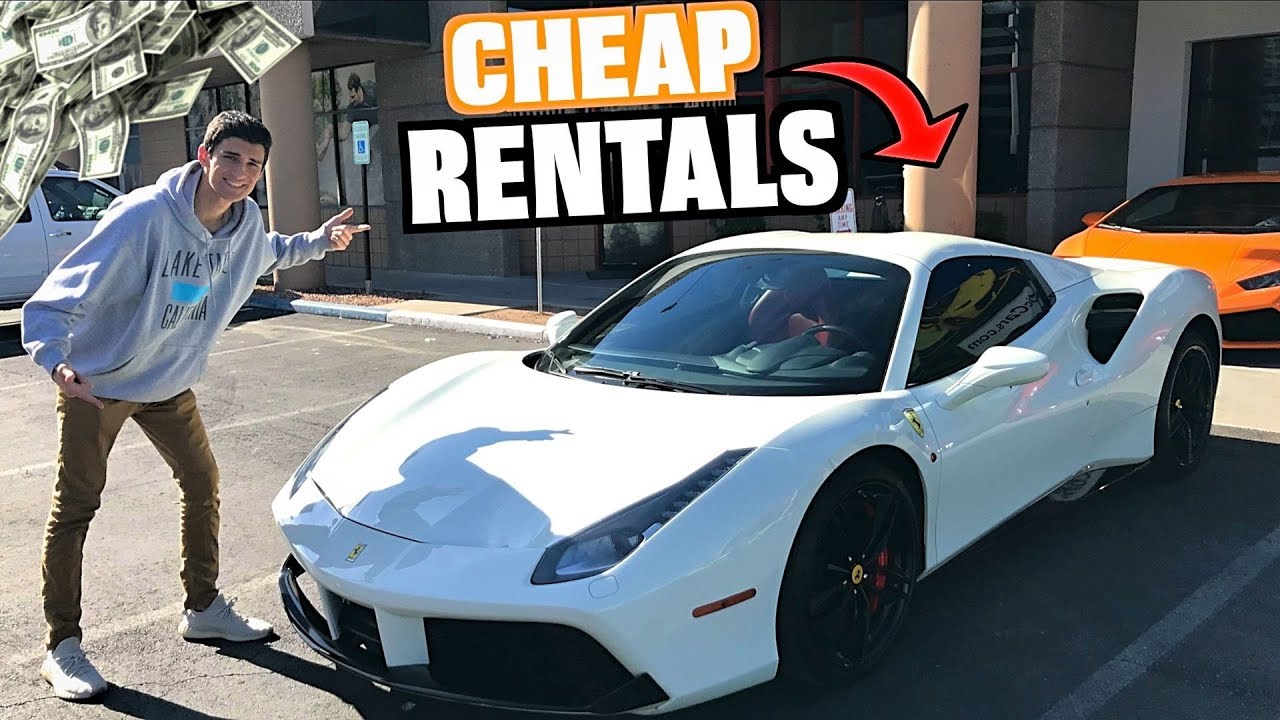 We RENTED Budget Supercars In Las Vegas! (Royalty Ferrari 488 & Lambo)