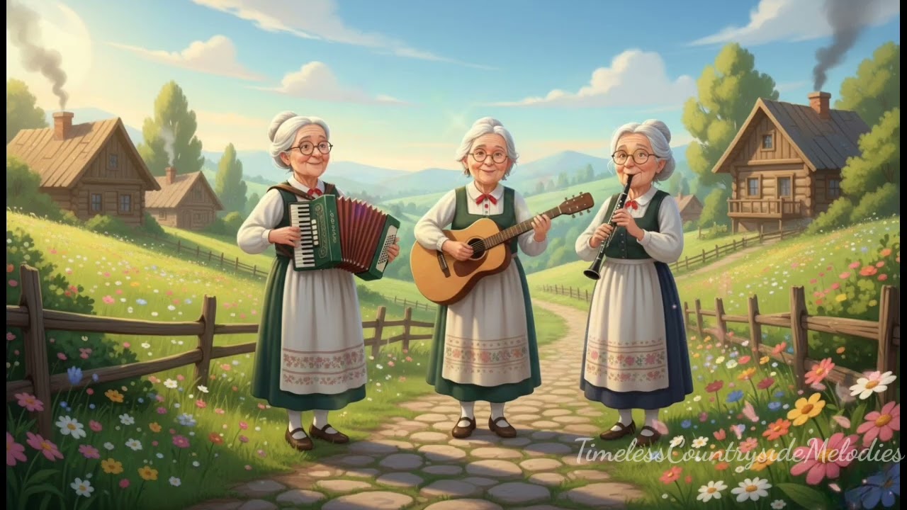 Joyful Countryside Folk Music for Seniors | Accordion & Guitar