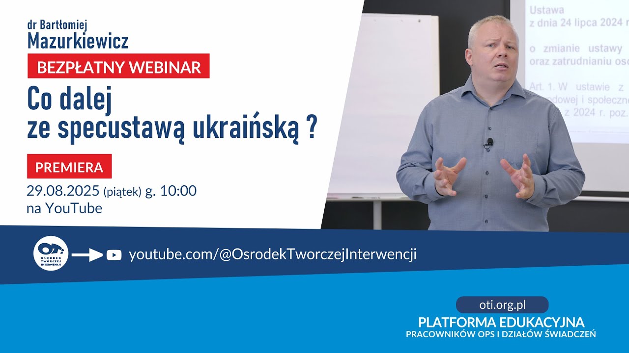 BEZPŁATNY WEBINAR: Co dalej ze specustawą ukraińską ?