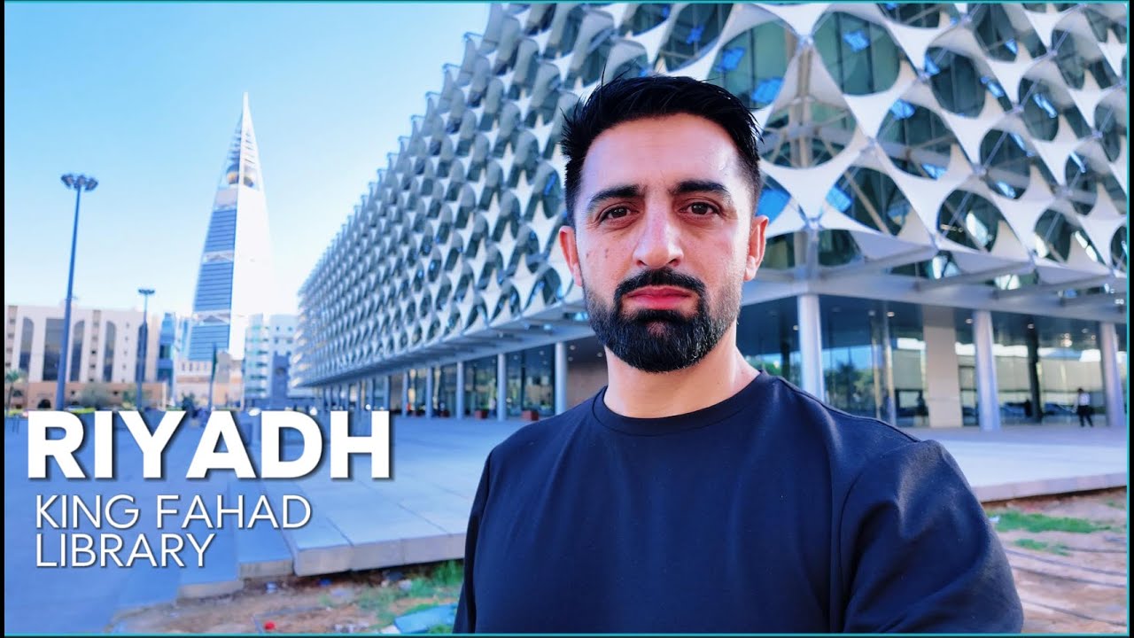 Exploring King Fahad Library in Riyadh | Modern Architecture of Saudi Arabia