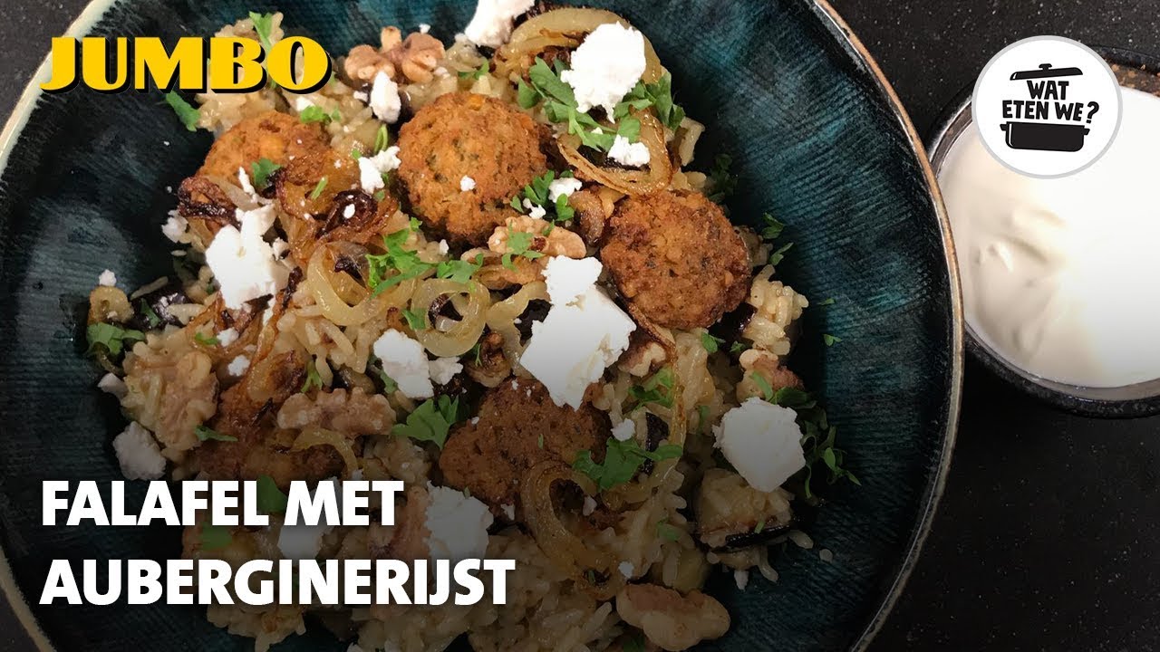 Wat eten we? Falafel met auberginerijst