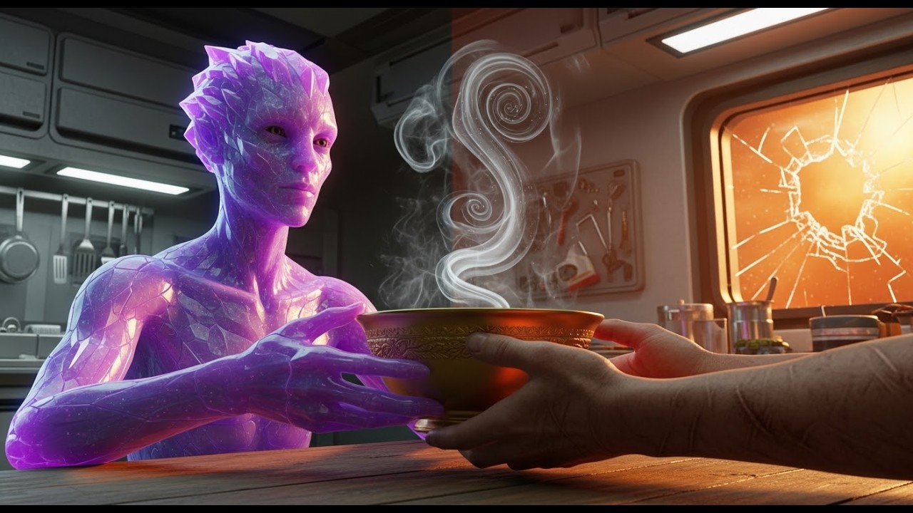 ¿Podrá el chef humano salvar al rey alienígena con algunas hierbas de la Tierra?