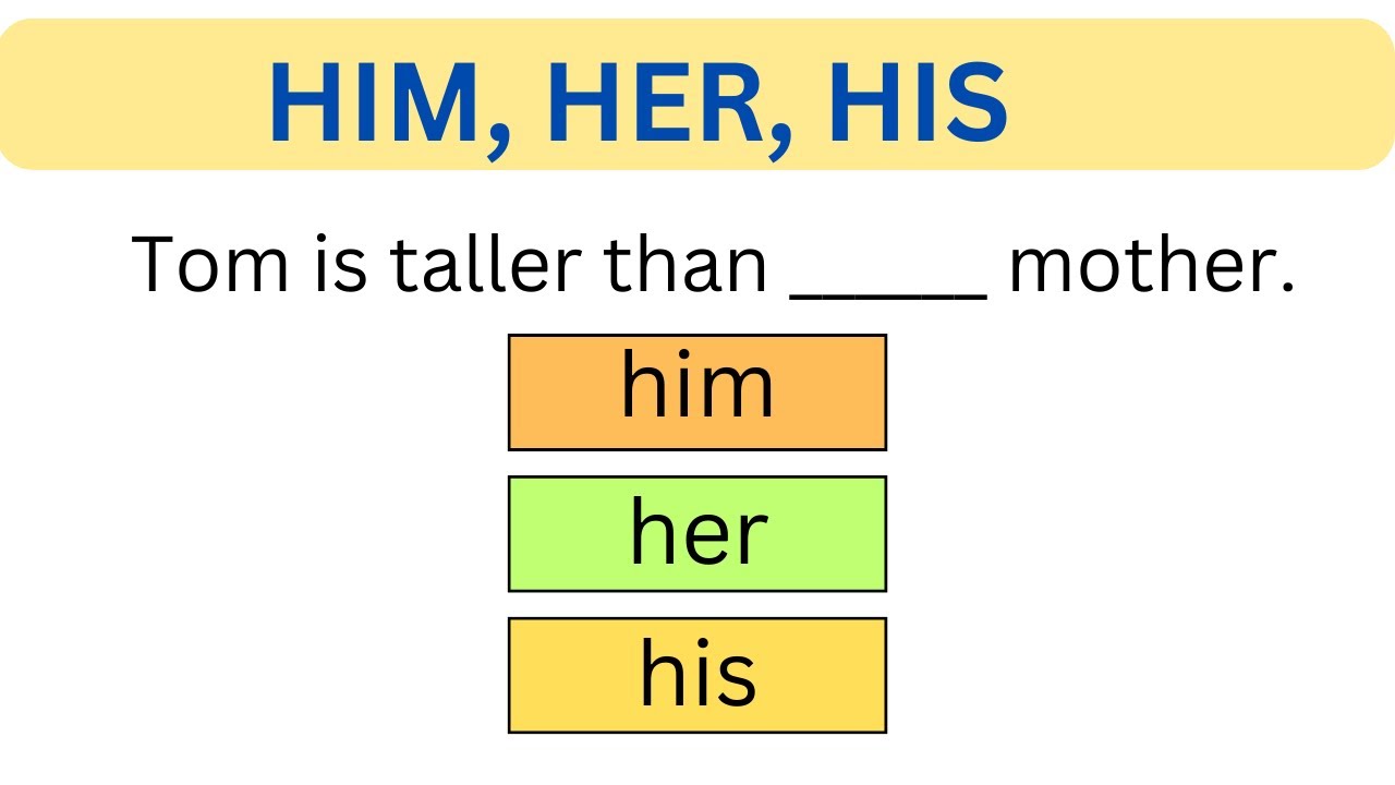 Use of Him, His and Her | English Grammar Quiz | Can you score 15/15 ?