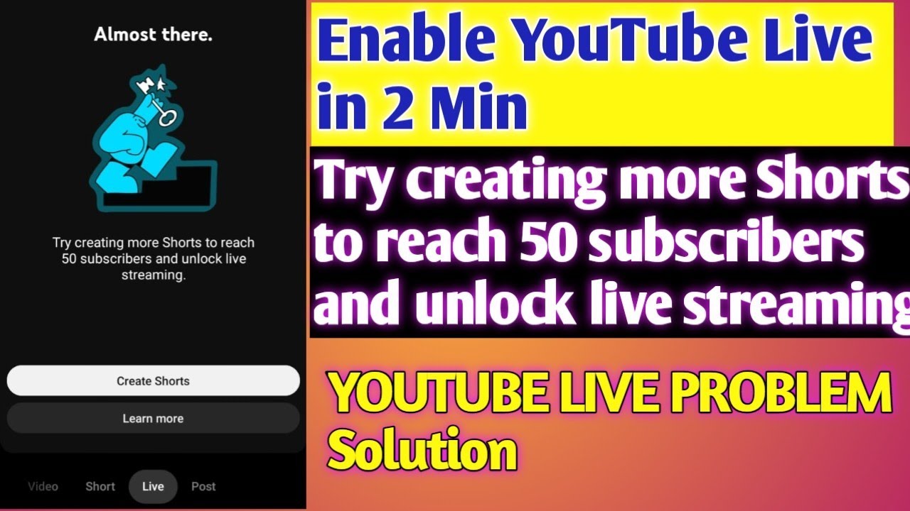Try creating more Shorts to reach 50 Subscribers and unlock live streaming in Telugu|| YouTube live