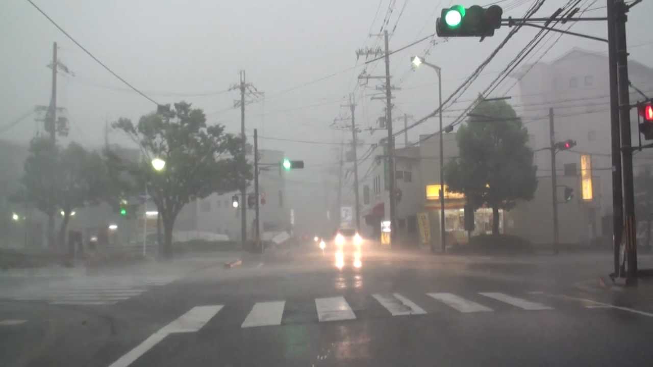 京都を襲った猛烈なゲリラ豪雨・ダウンバースト・雷 2012.9.6