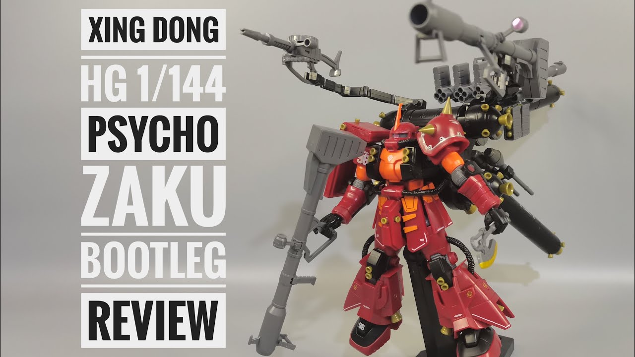 XING DONG HG 1/144 Psycho Zaku bootleg Review