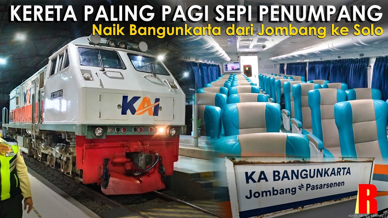 Nyobain Naik Kereta Api Angkatan Pagi dari Jombang! Trip KA 123 Bangunkarta (Jombang-Solobalapan)