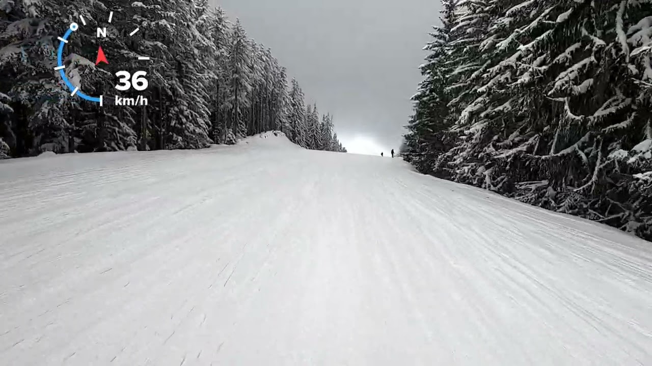 Piste Haramia (blue) and Yastrebets 1 (red) in Borovets Bulgaria 2022
