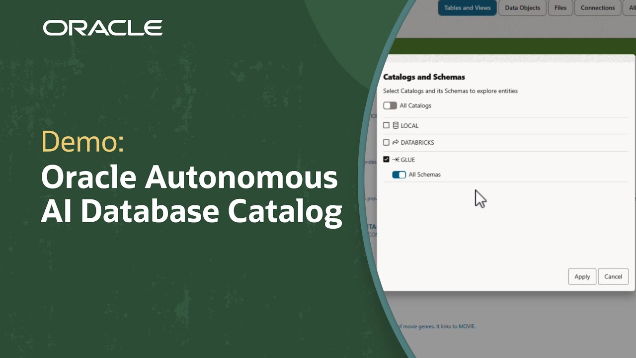 Доступ к данным из любой точки мира с помощью Oracle Autonomous AI Database Catalog: демонстрация