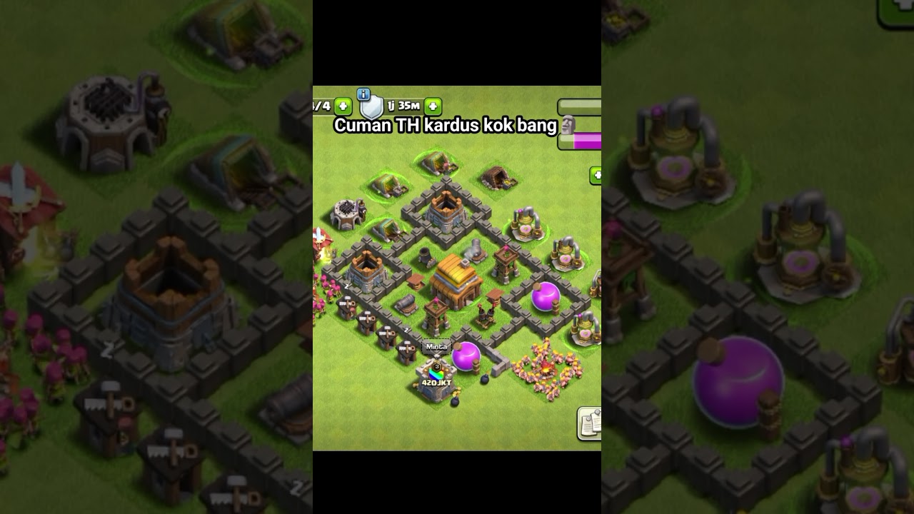 TH kardus doang kok bang🗿 #clashofclans #coc