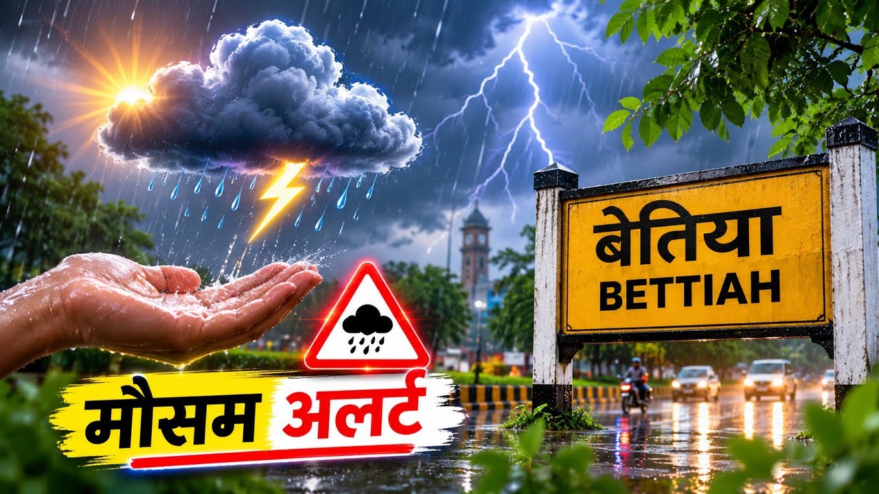 West Champaran Weather Update | Bettiah Weather Alert | Heavy Rain and Strong Wind Warning | Biha...