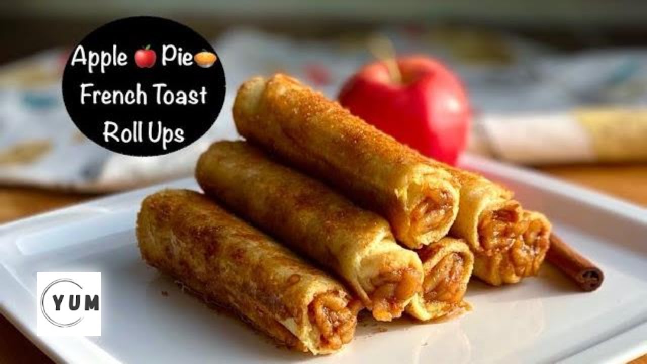 Easy Apple Pie French Toast Roll Ups for breakfast