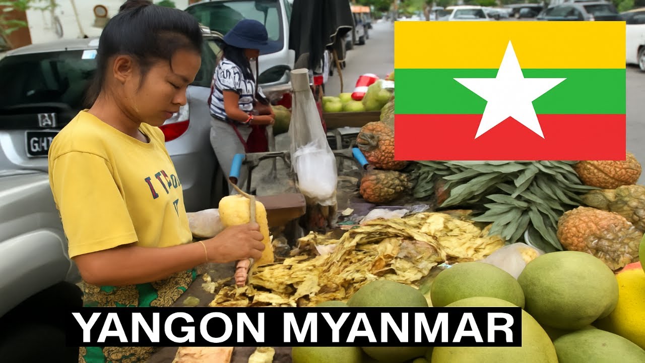 Touring Yangon Myanmar 🇲🇲 | Times City Mall, Local Market & Street Life