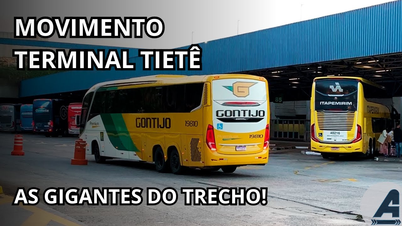MOVIMENTO INTENSO PELA MANHÃ NO TERMINAL RODOVIÁRIO DO TIETÊ