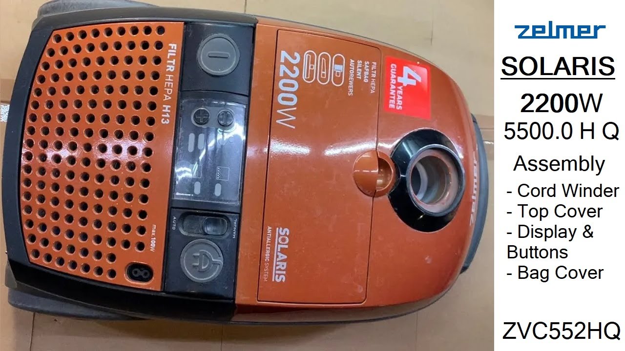 Процесс сборки пылесоса Zelmer SOLARIS TWIX 2200W 5500.0 H Q (ZVC552HQ)