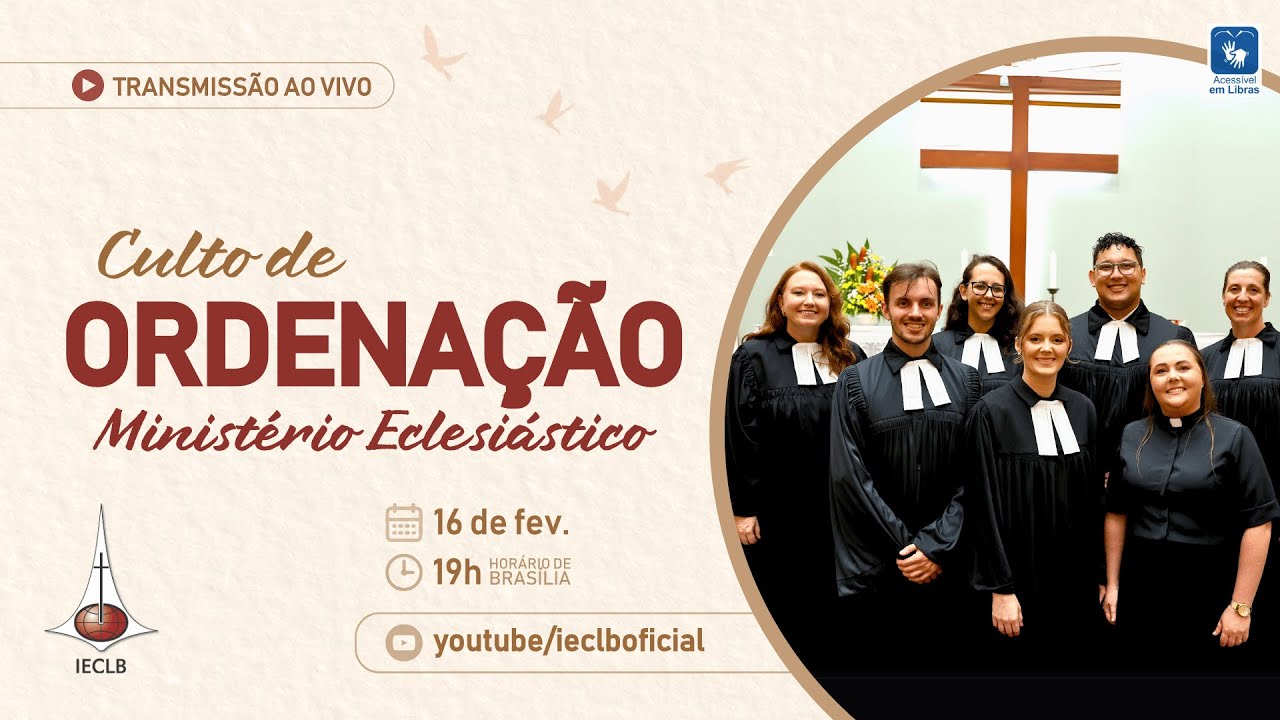🔴 CULTO DE ORDENAÇÃO AO MINISTÉRIO ECLESIÁSTICO 2025 | IECLB