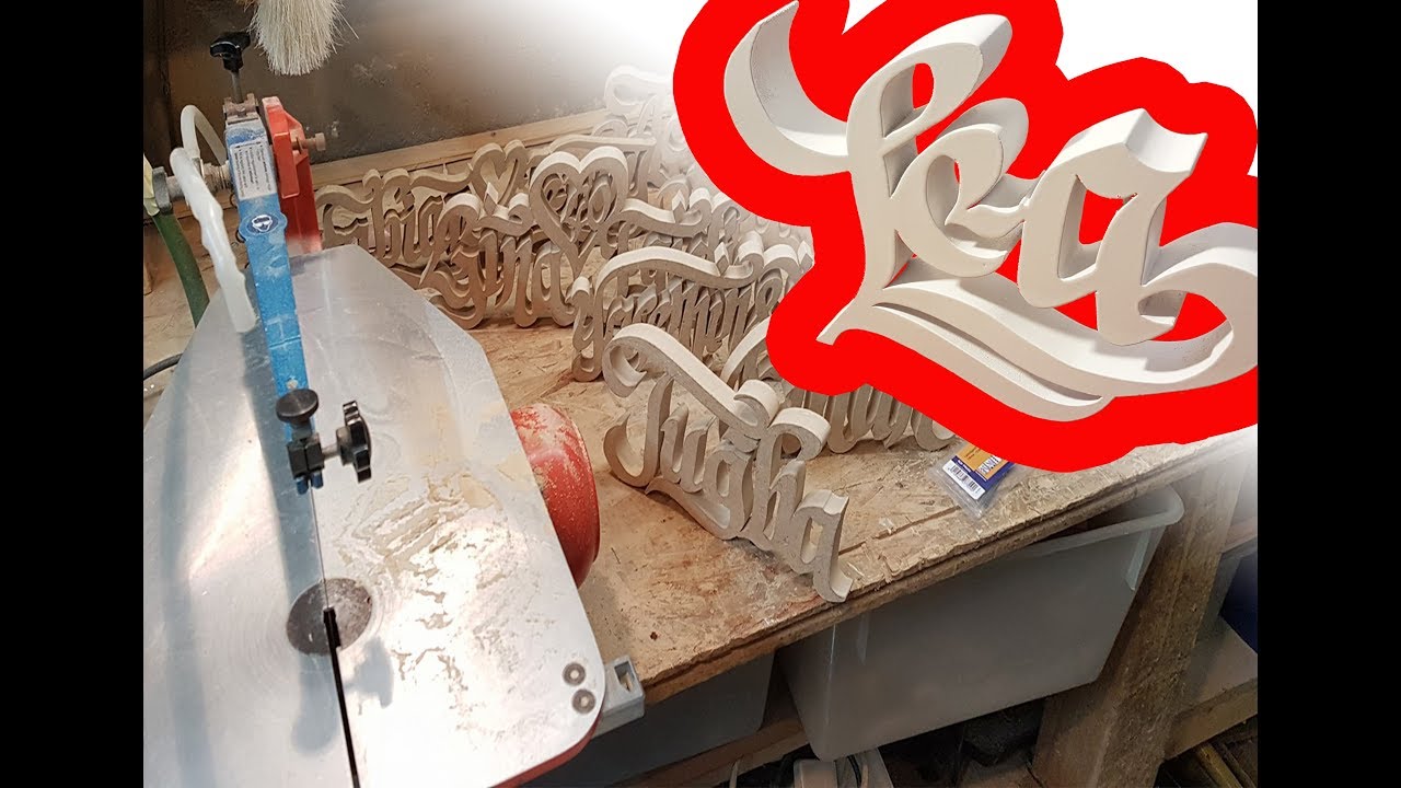 Kaligrafi & Kıl Testere çalışması, Scroll saw, dekupiersäge - Abdurrahman Cesaret