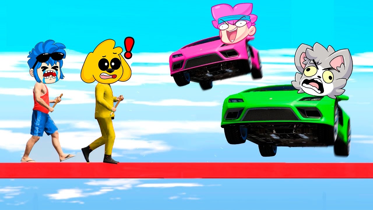 &iexcl;NADIE me puede ATROPELLAR en GTA 5! 😱🚗 AUTOS vs CORREDORES 🏃&zwj;♂️
