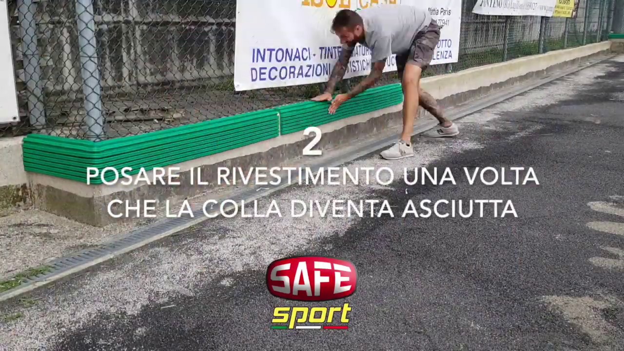 Come rivestire un cordolo/muretto di cemento con la morbida protezione TecnoSoft