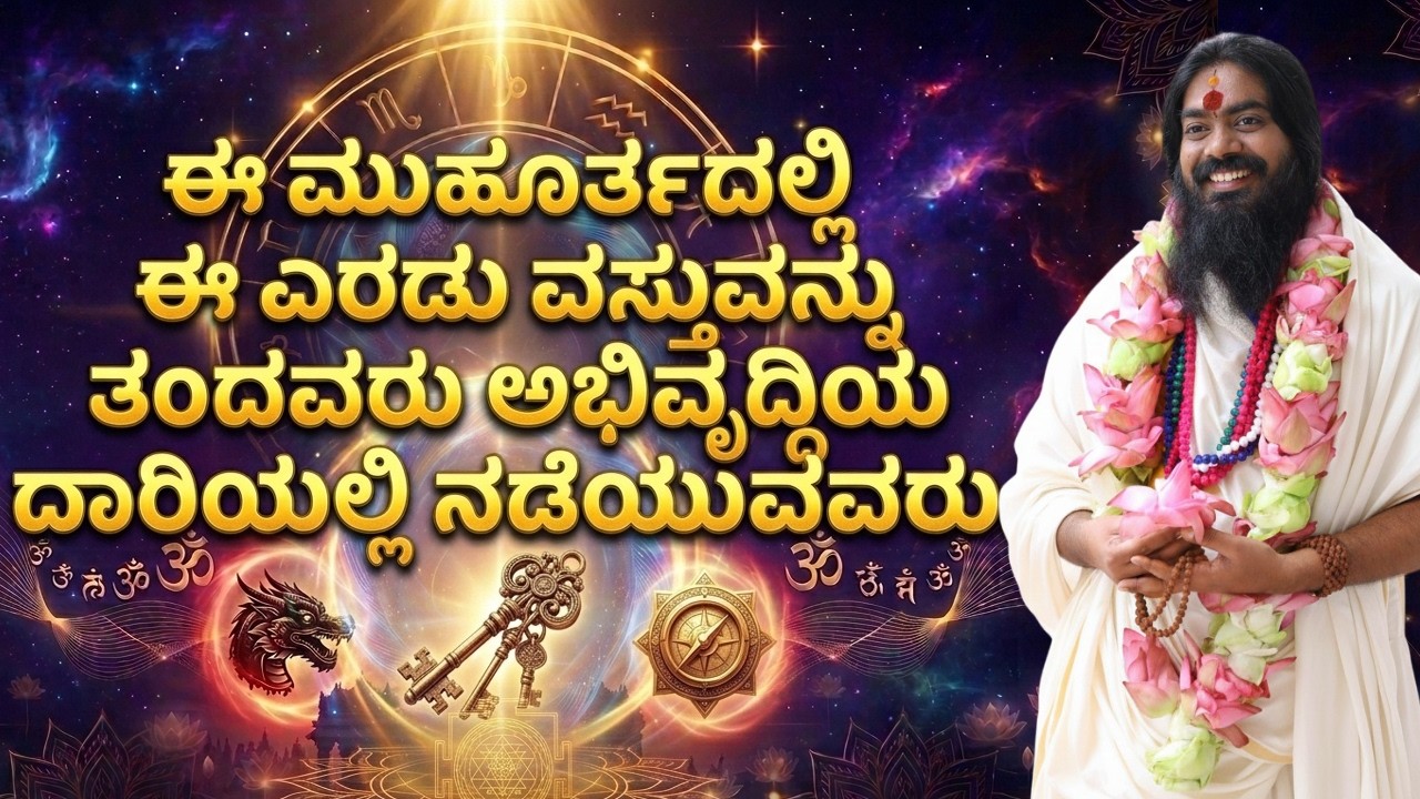 ಈ ಮುಹೂರ್ತದಲ್ಲಿ ಈ ಎರಡು ವಸ್ತುವನ್ನು ತಂದವರು ಅಭಿವೃದ್ಧಿಯ ದಾರಿಯಲ್ಲಿ ನಡೆಯುವವರು! #vishnudattaguruji