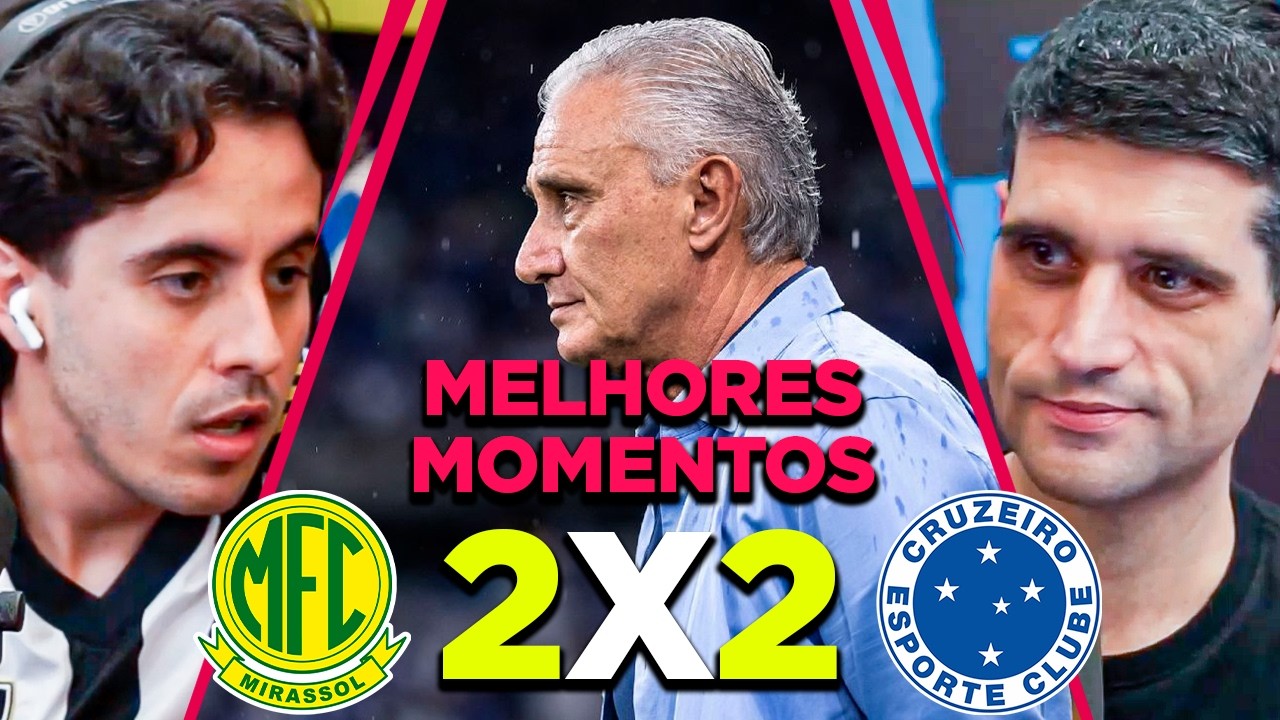 CRUZEIRO EMPATA com o MIRASSOL e Tite SEGUE TREINADOR do Cruzeiro