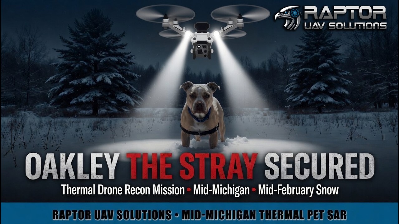 RAPTOR UAV SOLUTIONS Drone Pet Rescue Attempt 2/19/2026.